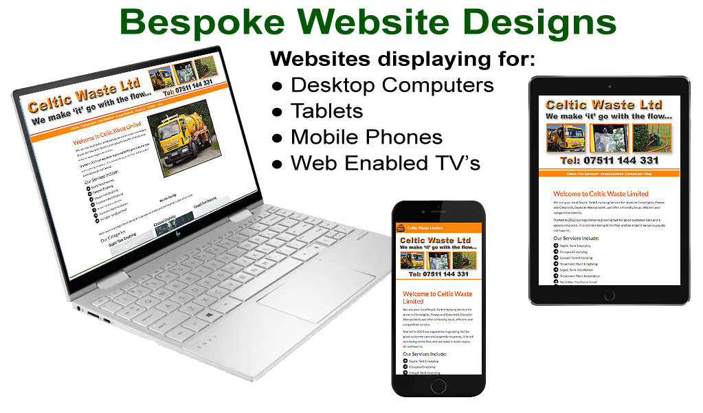 Website Design for Desktop Mobile and Tablet